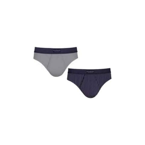 Abanderado Pack de 2 Slip Abiertos de algodón elástico Ocean, Gris (Gris Azul Raya 1LR), Medium Hombre Cover