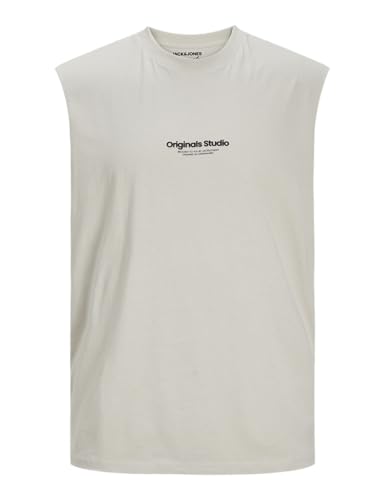 JACK & JONES Jorvesterbro Sleeveless tee Sn Camiseta sin Mangas, Moonbeam, XS para Hombre