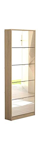 Preisvergleich Produktbild Schuhschrank Bryan 4 Klappen MDF Schuhkipper Schuhregal Schuhablage Schrank