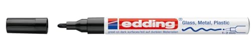 Marqueur peinture edding 751 noir opaque à pointe ronde 1-2mm pour scrapbooking