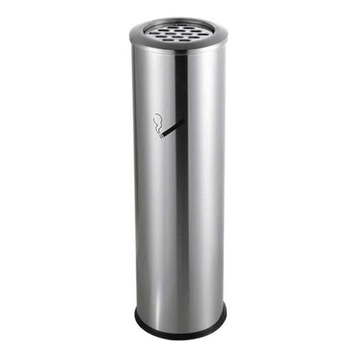 DUddTTW Cenicero Cenicero cilíndrico para Exteriores, Recipiente para Colillas de Cigarrillos de Acero Inoxidable para Fumar, Cenicero Vertical de 71 Cm, Cubo de Basura práctico