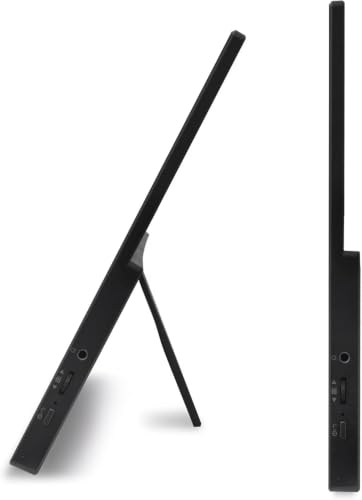 Image of Acer 15.6 inch Portable USB-C IPS Monitor with Tiltable Stand | 4ms Response Time, Anti-Glare, 250 nits Brightness, Built-in Speakers, Mini HDMI & Dockztorm USB Port Expander, Black Color
