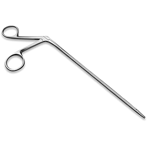 DEXSUR Precise ENT Procedures with Alligator Ear Forceps - Curved Jaw Design, Non-Slip Grip Handle, Fine-Tip, Reusable and Easy to Clean - 12 Inches Cover