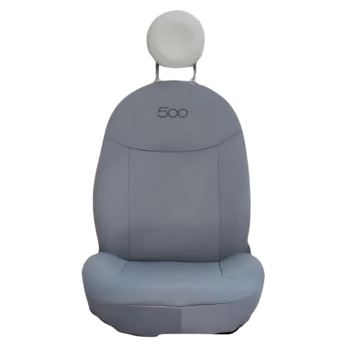 Pair of Front Seat Covers Compatible with Fiat 500 from 2007 Onwards, Cordura
