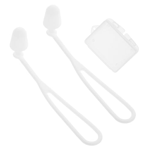 Sosoport 1 Pair Boys and Girls Adults Swimming Earplugs Rope Silicone Ear Plugs for Swimming Diving Surfing Bathing Water Sports