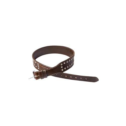 Ceinture tactique en cuir marron Ranger par warreplica, finition haut de gamme historique