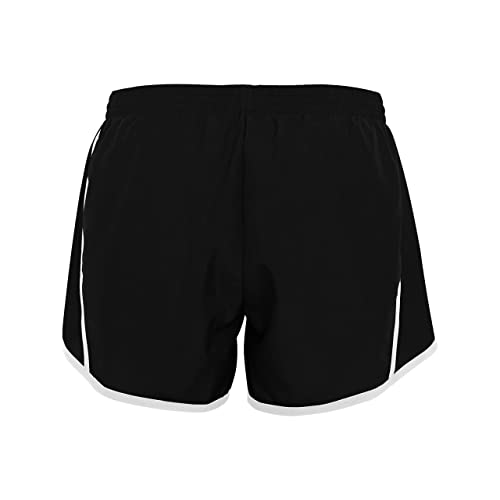 Augusta Sportswear Women's Standard Junior Fit Pulse Team Short, Black/Black/White, Medium #TOP1
