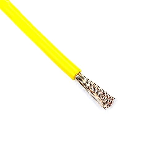 outdoor extension 5 meters 18AWG Copper Cables 240V 110v Wires Electrical Wire 20 to 10AWG Electric Cable 20AWG 16AWG 14AWG 12AWG 10AWG solar sheathed(Yellow,19 AWG - 0.75mm2)