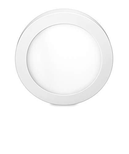 Luminária LED 24W 3000K Elgin Redonda de Sobrepor Bivolt Luz Amarela Quente