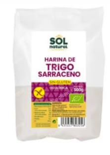 Harina de Trigo Sarraceno, Sin Gluten, 500g. Pack de 2