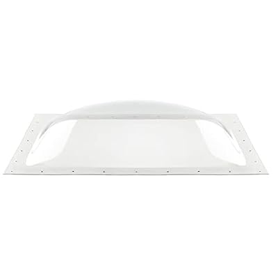 RecPro RV Skylight Outer Dome | 14" x 22" Universal Outer Skylight | Bubble Style (Clear)