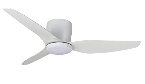 MARTEC Flush Blanco Ventilador de Techo, 132cm