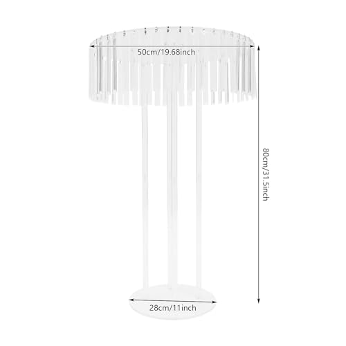 Soporte para flores de acrílico transparente para boda y centros de mesa altos 3