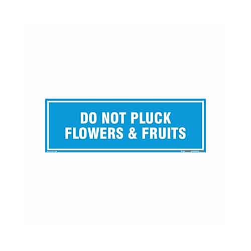 buysafetyposters.com - Do Not Pluck Flowers & Fruits Instruction Board In English - Vinyl Sun Board - (Rectangle, 12 inch X 4 inch, Multicolor) (B08TTYS65F) Amazon Price History, Amazon Price Tracker