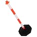 IWOWHERO Movable Anti-Collision Column Parking Lot Barrier Street Cones Isolation Pile Traffic Barricade Cone Traffic Divider Pole Traffic Safety Cone or Plastic Elastic Column