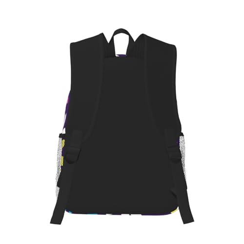 Bright Colorful Weed Pattern Print Lightweight And Comfortable Duffel Bag, Casual Daypack, Multipurpose Backpack3