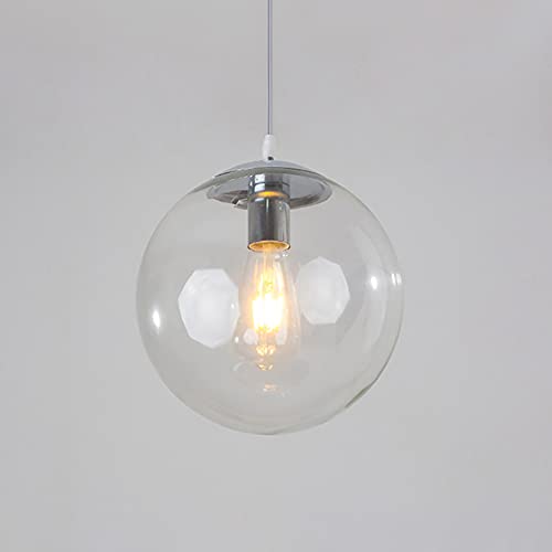Lampe suspendue globe en verre pour salle à manger et îlot de cuisine