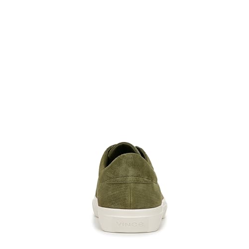 Vince Mens Fulton Lace Up Casual Fashion Sneaker Olive Smoke Green Suede3