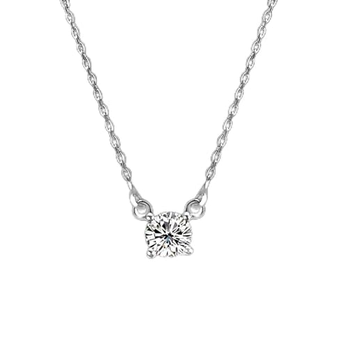 Collier fin pour femmes - Pendentif zircon, chaîne de clavicule et breloque bijoux tendance
