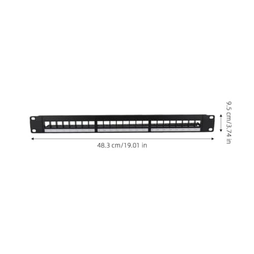 Panel de conexiones para gestión de cables Cat 6a en rack de 19 pulgadas 2