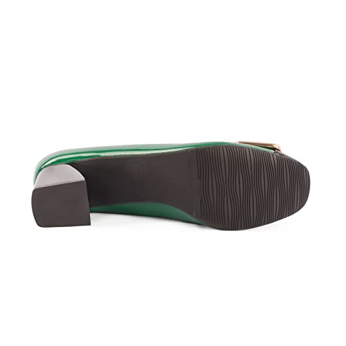 ANN CREEK Women’s Pumps Shoes Two Tone - Chunky Heels Square Toe Green 10 by ANN CREEK - Used condition - Image 6
