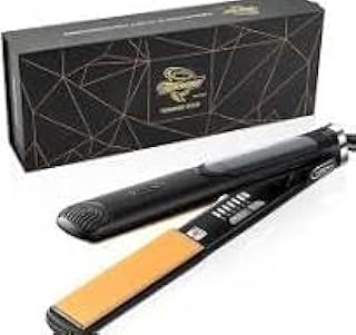 مكواة فرد شعر احترافية اصلية من تورنيدو جولد، درجة حرارة تصل الى 750 فهرنهايت. الواح سيراميك بشاشة عرض رقمية، صنع في كوريا، مقاس واحد 100-240 فولت 50/60 هرتز (50 واط)