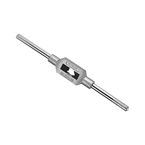 CoCud Tap Wrench Handle, Fit M1-M12 W1/16-1/2 Taps Size, Zinc Alloy & Carbon Steel Adjustable Wrench Reamer Tapping Hand Tool - (Applications: for Tapping Operations), 1-Pieces
