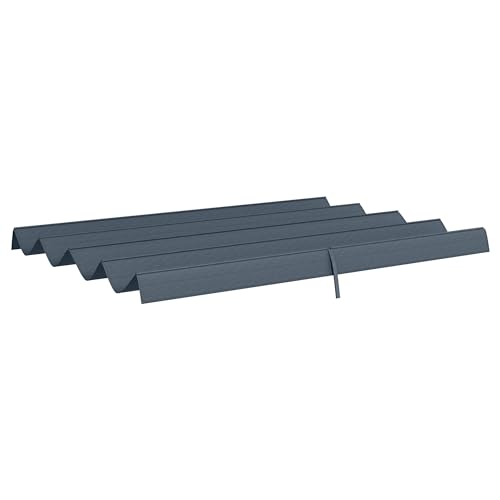 Outsunny Retractable Pergola Roof, Sun Shade Cover, UV30+ Protected Replacement Canopy Fabric for 3 x 2.15m Pergola, Dark Grey