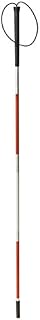 Drive Medical Deluxe Folding Blind Cane, Reflective Red
