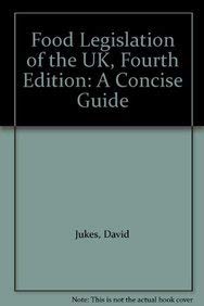 Paperback Food Legislation of the U.K Book