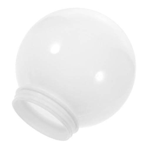 MAGICLULU Globe De Lampadaire En Acrylique Lait Blanc Ø12 Cm Filetage 6,8 Cm, Abat-jour Extérieur Solide, Cache-lampe Résistant à L'usure, Accessoire De Lampe De Jardin Pour Décoration