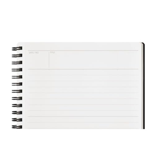1 Carnet de notes Maruman, couverture rigide (N161) Double câble 11.69 Inches x 8.66 Inches (Ruled) blanc – vue 6