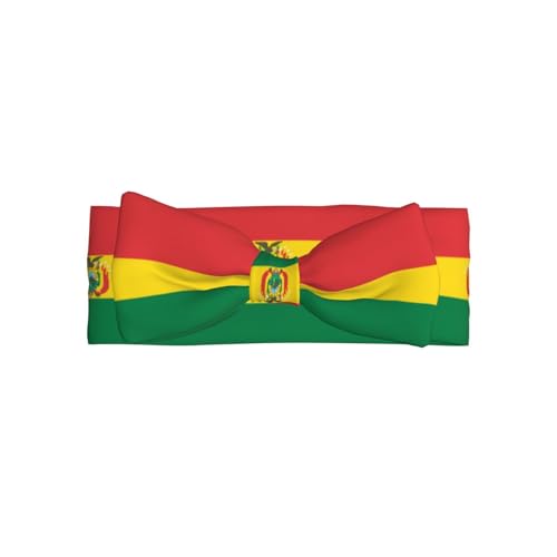 Flag of Bolivia Baby bow headband, printed, colorful and varied, soft and skin-friendly, good elasticity