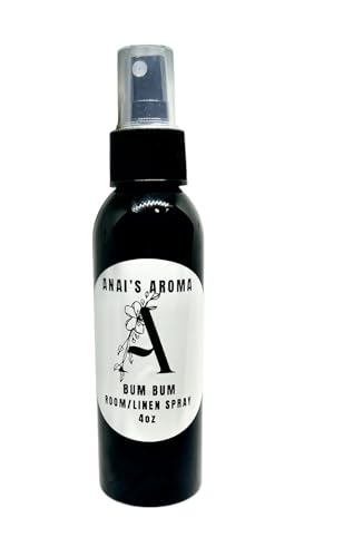 Anai's Aroma Bum Bum Room Spray Long Last Scent, Odor Eliminator, Air Freshener, Refresh Fabric, Car, Restroom, Bedding, Travel Size 4oz