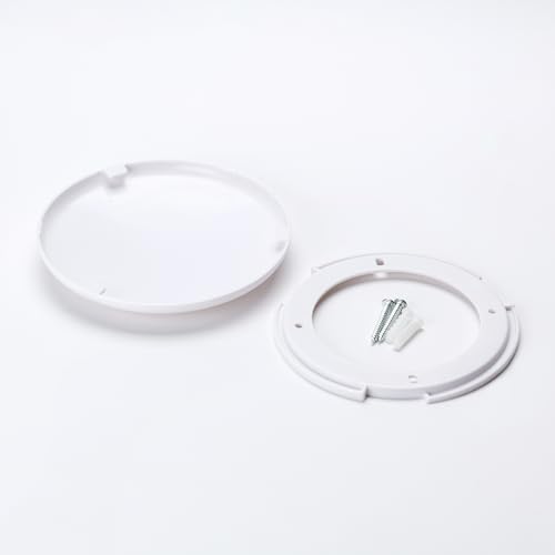 ORION LIGHTSTYLE Extra Flache Abdeckung Verteilerdose PVC weiß Baldachin Deckendose Abschluss, rund, 135mm