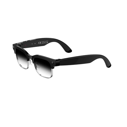 AI Smart Glasses with Camera, 8MP Anti-Shake Camera Glasses for Men Women, 1080P Video Recording Sunglasses, GPT Identify Objects, AI Translation, 290mAh Bluetooth Audio Glasses for Travel/W