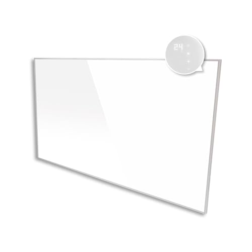 KAISER® Infrared Heater 600W – Heating Panel with Stand Feet & LCD Display – Wall & Ceiling Mount or Portable – Energy-Saving Electric Heater with Thermostat & Remote Control – for Living Room