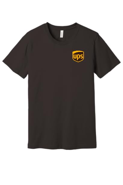 UPS Brown Short Sleeve T-Shirt United Parcel Service Official Colors and Style2