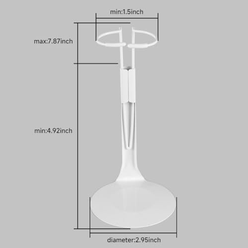 Image of UCanaan 10 pcs Doll Stand - Action Figure Stands with Expandable Waist Wire for 8 inch-14 inch Dolls Doll Stands for 8 to 12inch Dolls Suitable for 1 /6 Dolls Accessories,Action Figure Stand (White, 10)