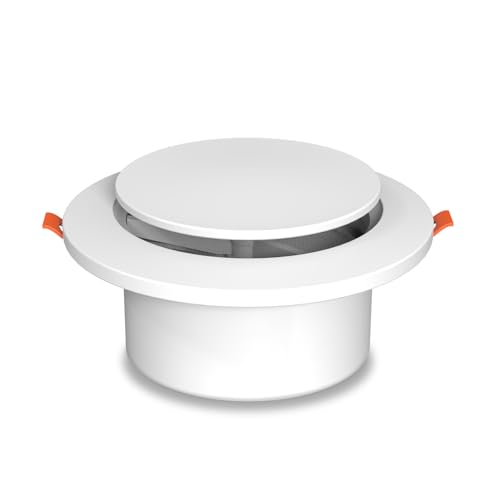 Aygrochy 4 inch Adjustable Air Vent cover 100mm internal Air Vent cover for wall Closeable Round extractor fan vent cover for Caravans Cooling and Ventilation Systems.