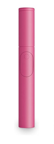 CliqueFie セルフィースティック 自撮り棒 (直径34mm) 強化ステンレス素材 Bluetooth対応 本体収納可能 ワイヤレス リモコン & ワンプッシュ引き出し式 三脚付き ピンク / Pink CLIBTPNK