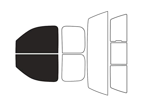 Rvinyl Window Tint Kit Compatible with GMC Sierra 2007-2013 (2 Door) - Front Precut Kit - 20%