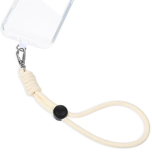 HJZHII Cadena para teléfono móvil corta, universal, ajustable, correa de mano para teléfono móvil, correa ajustable para la muñeca de la mayoría de teléfonos, antipérdida con parche ultrafino (color