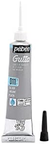 PEBEO 20 ml Setasilk Silk Painting Water Based Gutta Tube, Silver