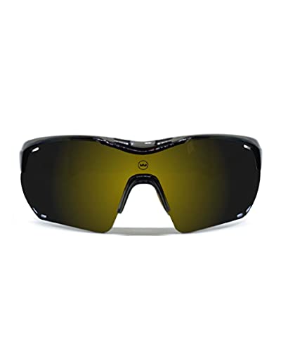 Gafas de sol deportivas para evitar reflejos con vista panorámica polarizada