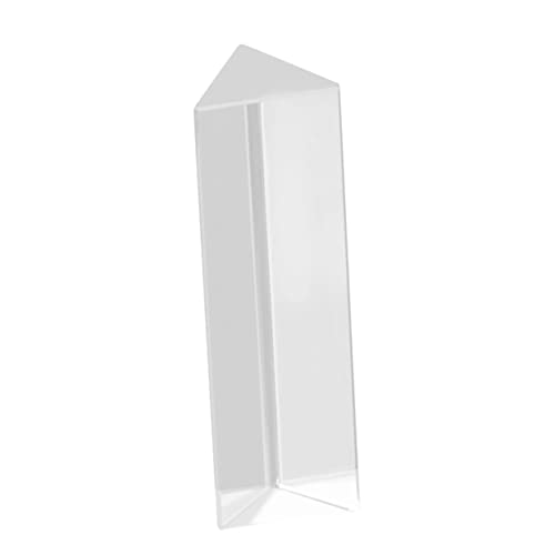 BUGUUYO Optical Glass Triangular Prism 10cm x 30mm x 30mm for Light Physics Experiment