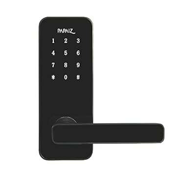 Fechadura Digital SL100 Smart Lock Embutida Com Senha E Cartão Preta