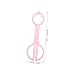 KESYOO High-Temperature Resistant Baby Bottle Tong Anti-Slip Feeding Scissor Clamp for Infants Pink for Sterilized Use and Safe Bottle Handling