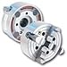 Bison 10" Dia. 2-1/2" Center Hole A1-8 Spindle 4-Jaw Short Taper Semi-Steel Body Independent Chuck