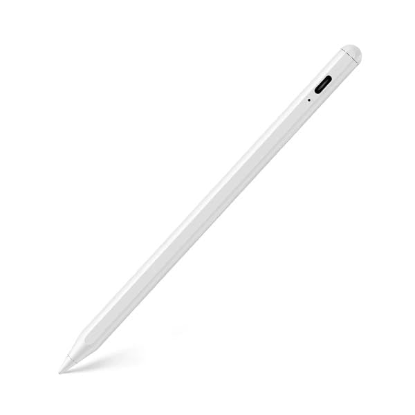 Adonit Rechargeable Digital Pen, White. (USB-C Cable/Pen Tips Included)